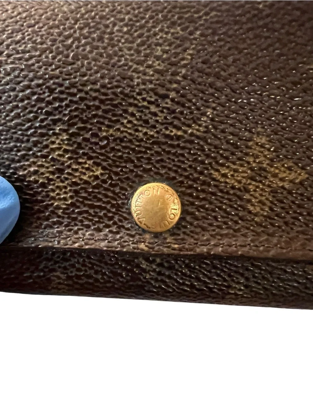 Louis Vuitton Brown Monogram Canvas Key & Card Holder with Gold Snap